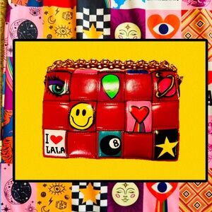 Vegan Leather Dressed By LaLa Inspired Handmade Crossbody XL Maximalist